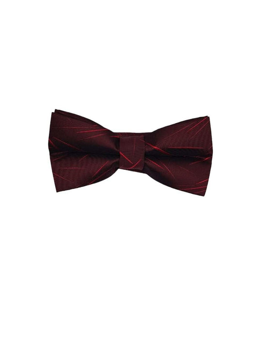 Crimson Geometric Charm Bow Tie - KNisa Premium Men's Fashion Brand