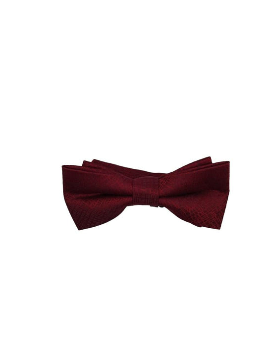 Crimson Geometric Elegance Bow Tie - KNisa Premium Men's Fashion Brand