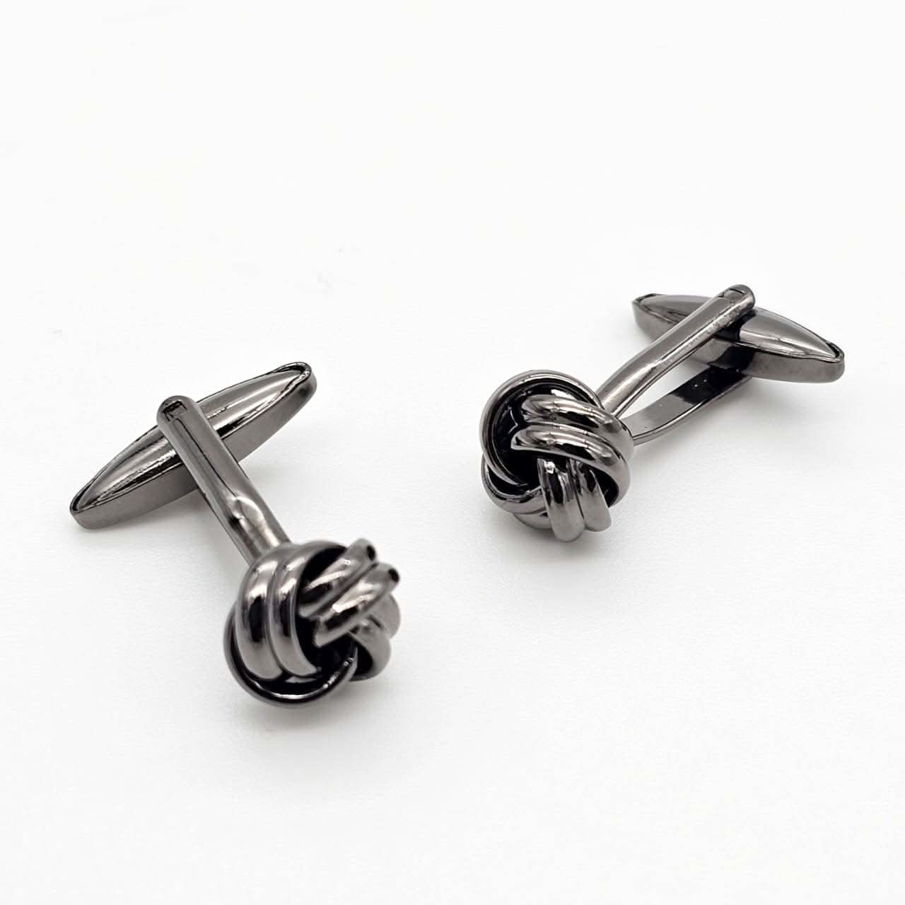 Black Knot Cufflink - KNisa Premium Men's Fashion Brand