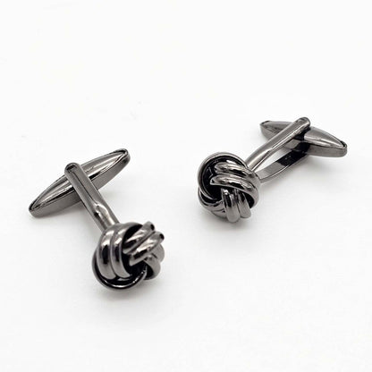 Black Knot Cufflink - KNisa Premium Men's Fashion Brand
