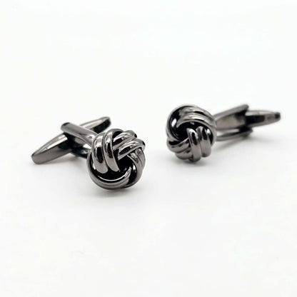 Black Knot Cufflink - KNisa Premium Men's Fashion Brand
