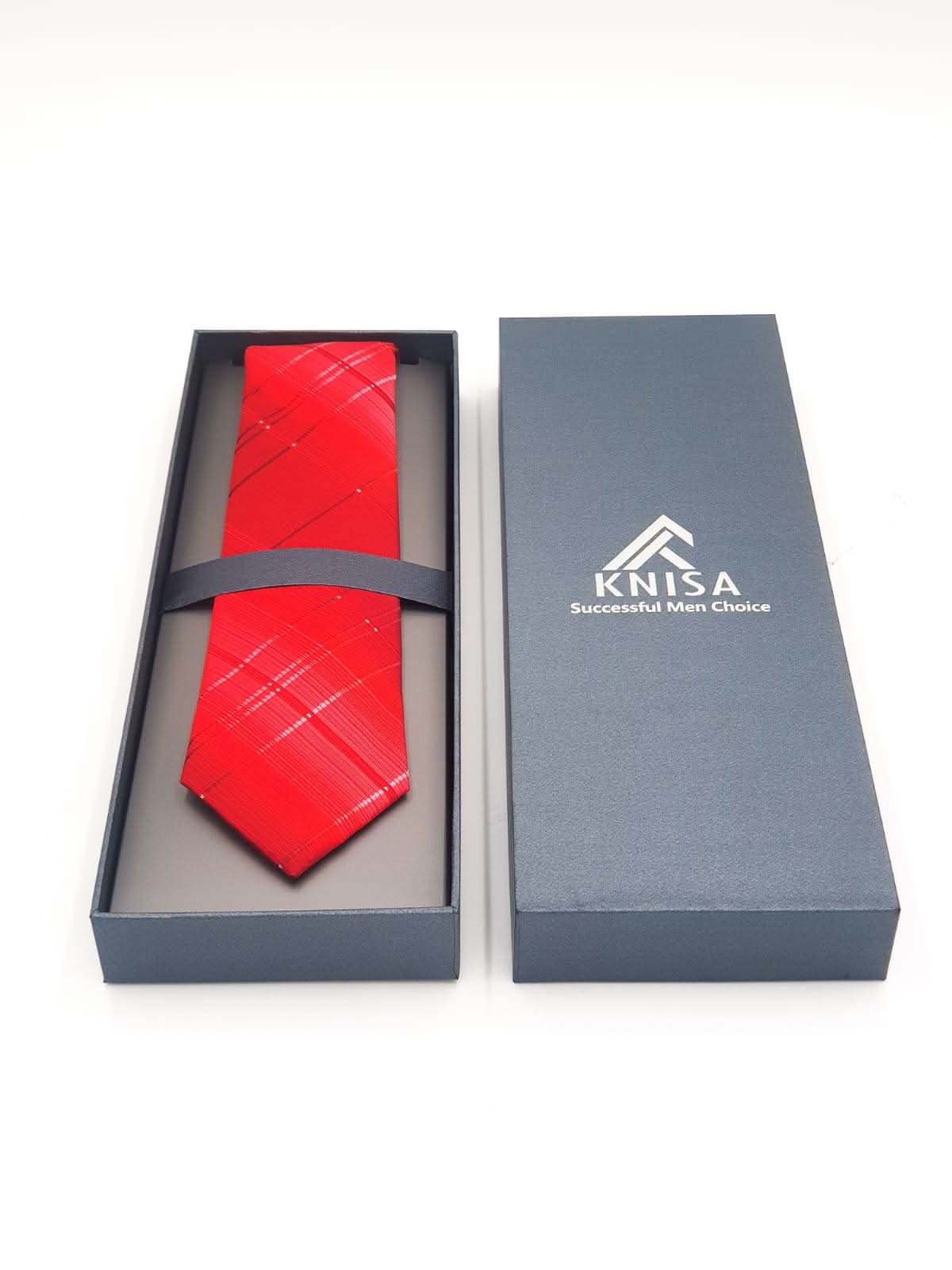 Red Pattern Tie - KNisa Premium Men's Fashion Brand