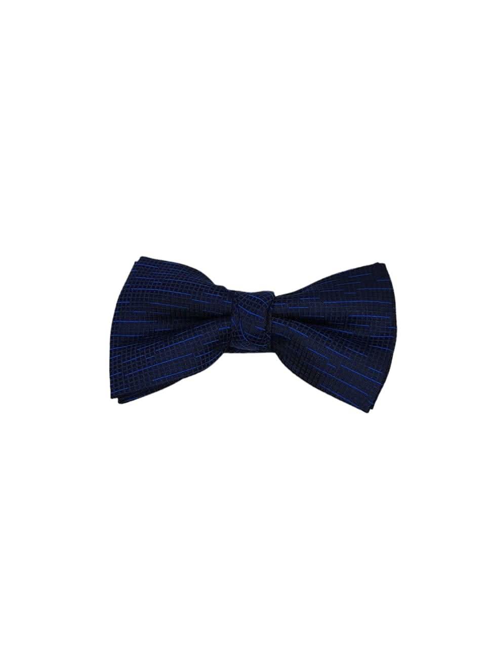 Sapphire Geometric Charm Bow Tie - KNisa Premium Men's Fashion Brand
